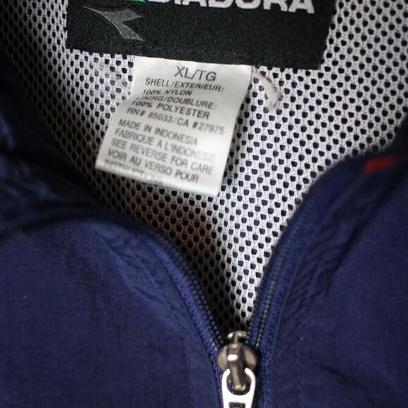 vintage diadora windbreaker size xl - Picture 4 of 4